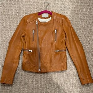 Iro Gold Brown Leather Jacket